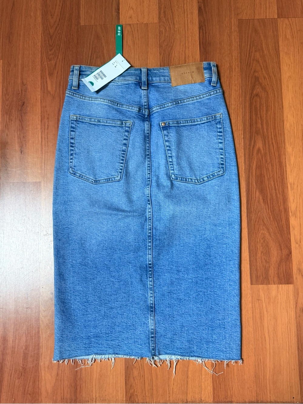 H&M Light Blue Straight Denim Skirt